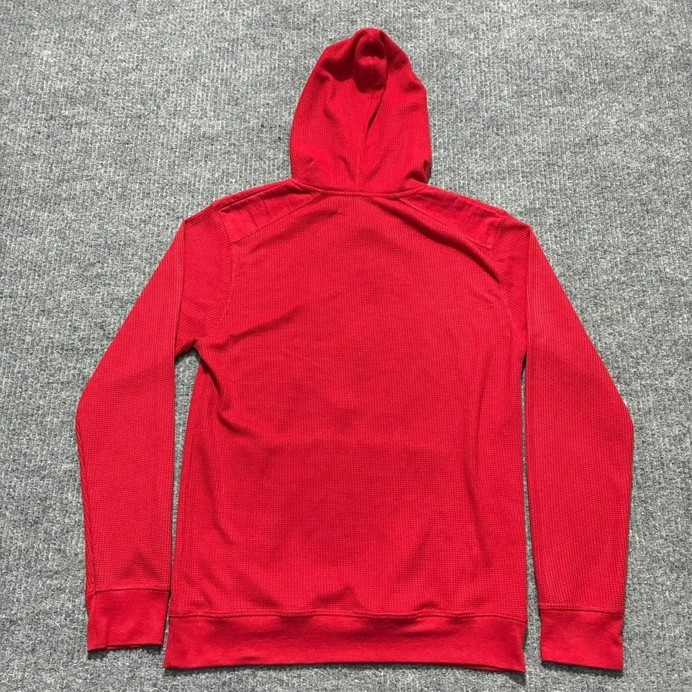 Company 81 Mens Pullover Size Small Red Knit Drawstring Hoodie Casual Streetwear